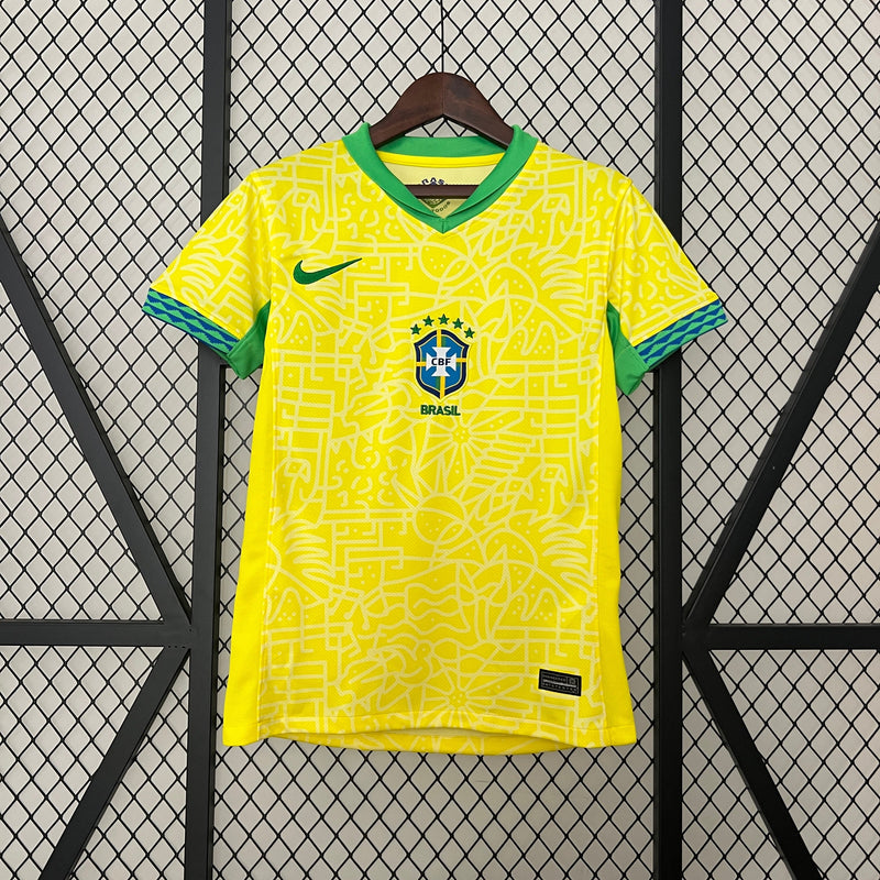 Camisa Feminina Brasil 24/25 Amarela Oficial – Torcedora