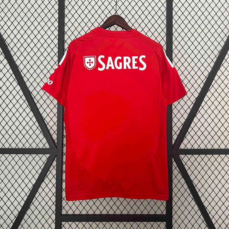 Camisa do Benfica 24/25 Vermelho, Uniforme Oficial, Nova Coleção