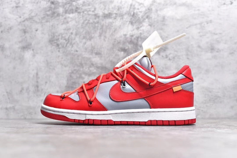 DUNK LOW OFF-WHITE GREY RED