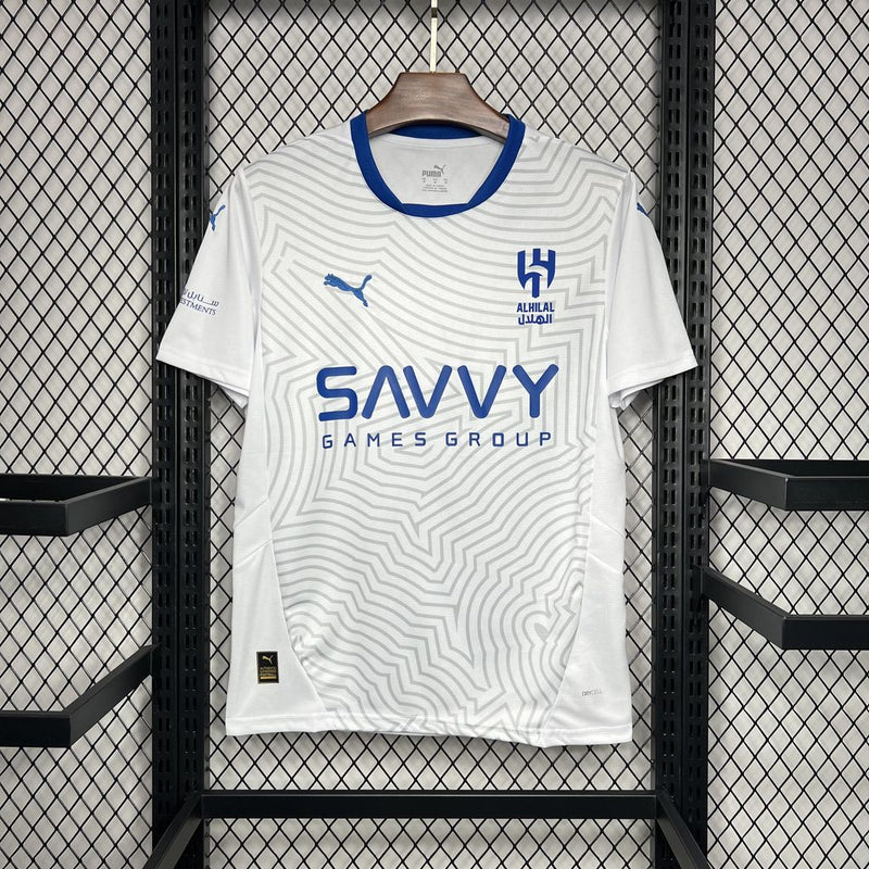 Camisa do Al-Hilal 24/25 Branco, Uniforme Oficial, Nova Coleção