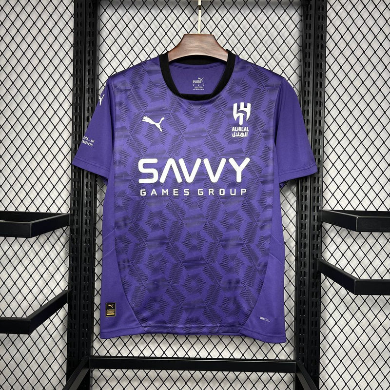 Camisa do Al-Hilal 24/25 Roxo, Uniforme Oficial, Nova Coleção