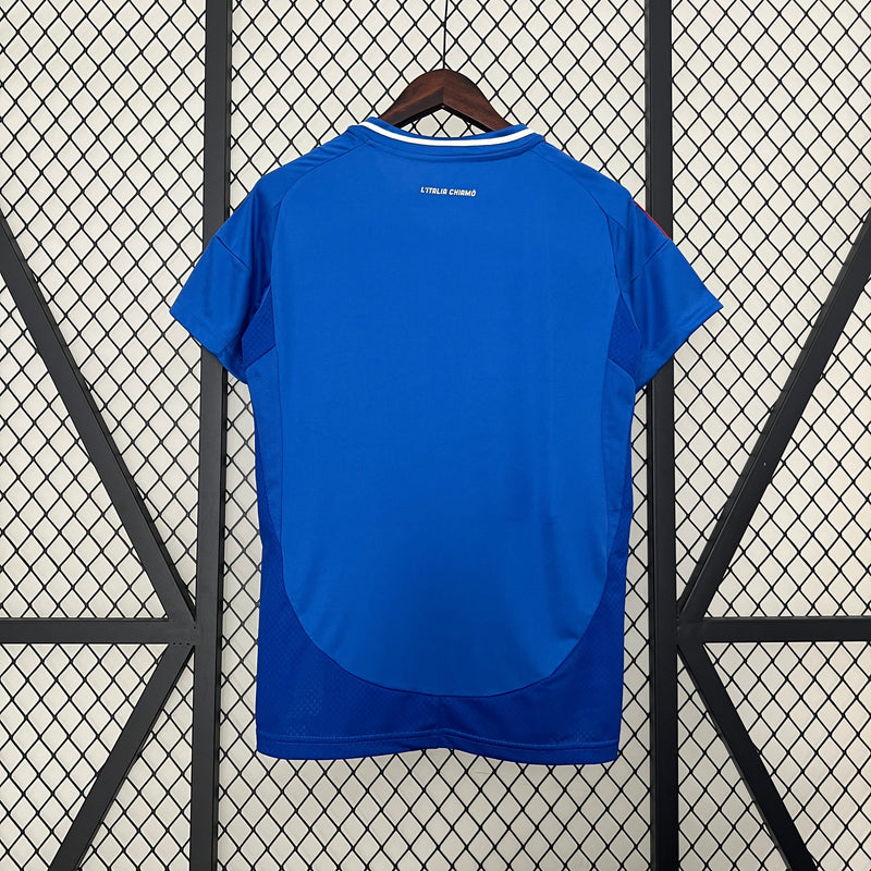 Camisa Feminina Itália 24/25 Azul Oficial – Torcedora