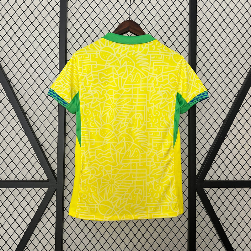 Camisa Feminina Brasil 24/25 Amarela Oficial – Torcedora