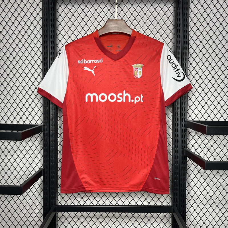 Camisa do Braga 24/25 Vermelho, Uniforme Oficial, Nova Coleção