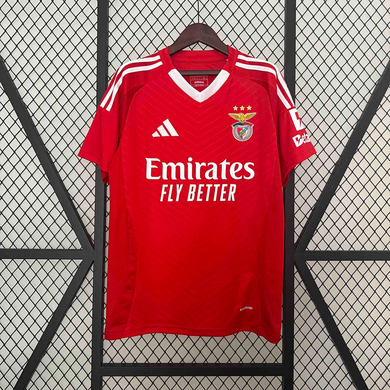 Camisa do Benfica 24/25 Vermelho, Uniforme Oficial, Nova Coleção
