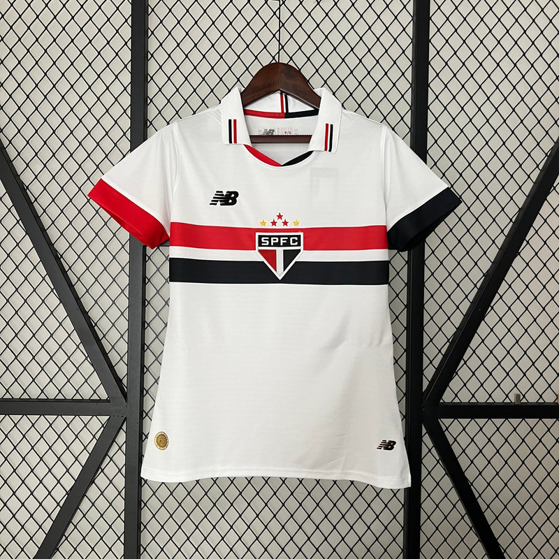 Camisa Feminina São Paulo 24/25 Branca Oficial – Torcedora