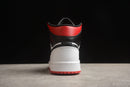 AIR JORDAN 1 MID GYM RED BLACK TOE