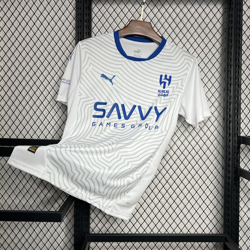 Camisa do Al-Hilal 24/25 Branco, Uniforme Oficial, Nova Coleção