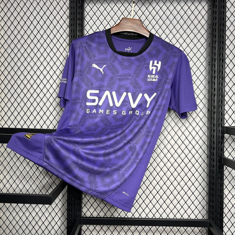 Camisa do Al-Hilal 24/25 Roxo, Uniforme Oficial, Nova Coleção