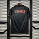 Camisa do Benfica 24/25 Preto, Uniforme Oficial, Nova Coleção